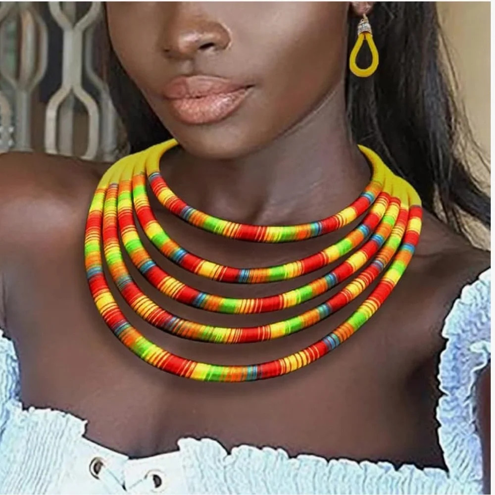Multi Color Choker Necklace